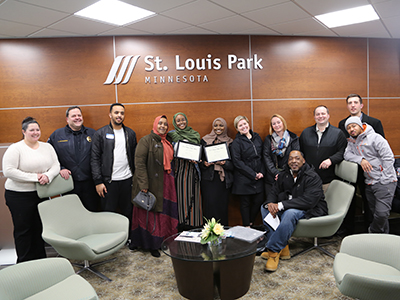 2018 human rights award recipients with group