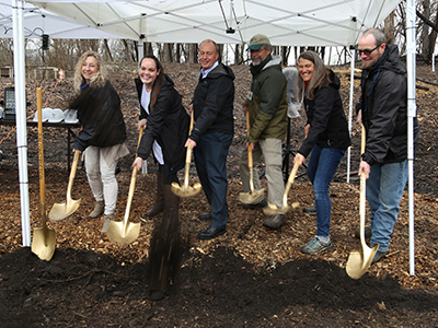 whnc groundbreaking ceremony staff with shovels