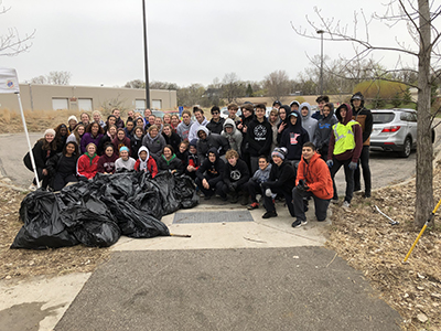 Minnehaha Creek cleanup 2019 group photo