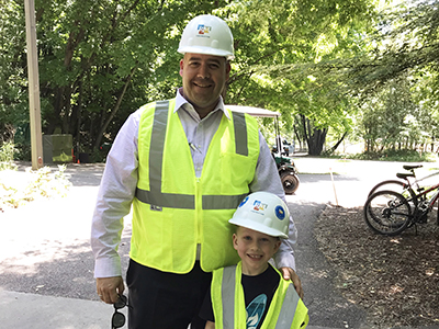 Jace with Mayor Spano at Mayor for a Day