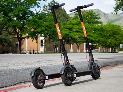 Spin electric scooters