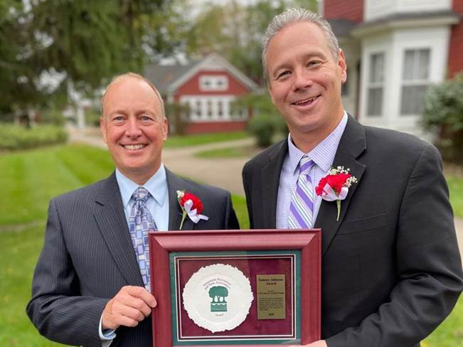 Mark Oestreich and Jason West with MRPA award