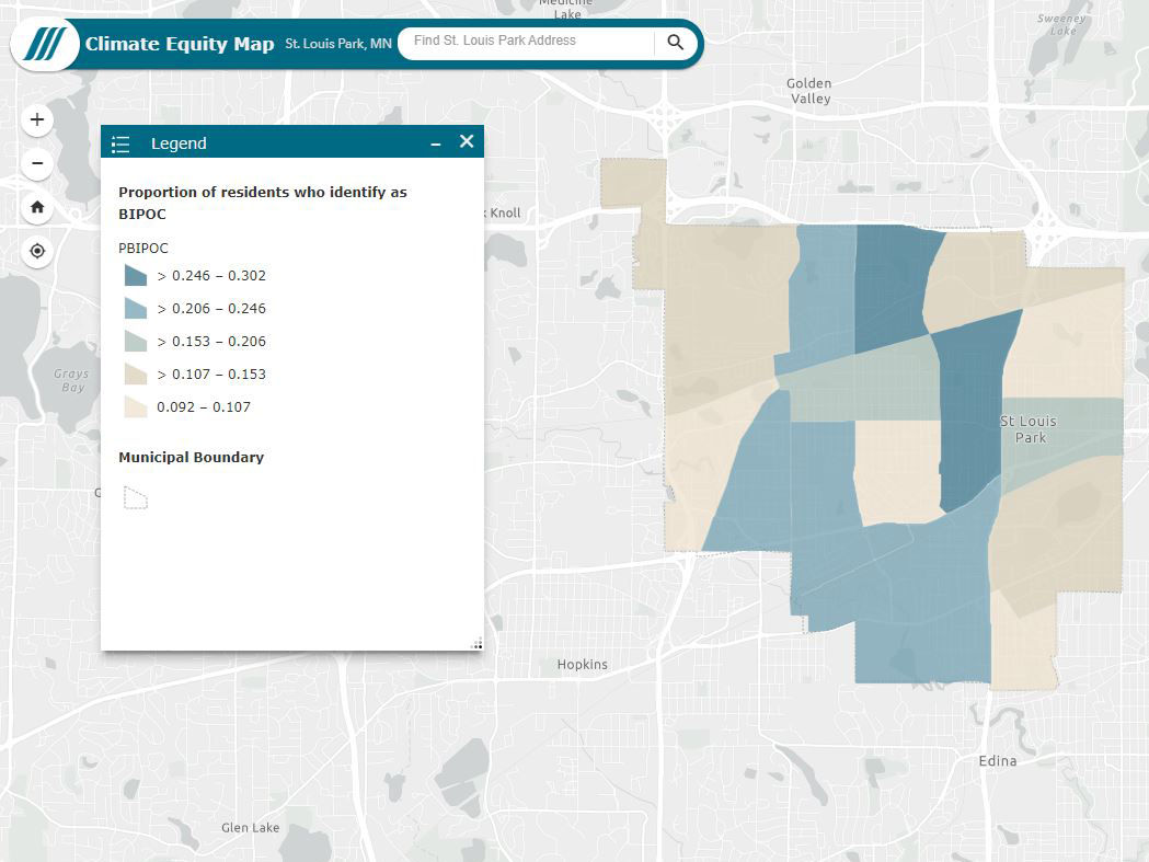 climate equity map