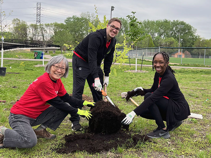 Arbor Day tree planting