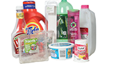 acceptable plastic recyclables - milk jugs, yogurt containers, shampoo bottles, laundry detergent, pop bottles